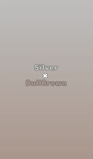 [LINE着せ替え] シルバー★くすみブラウン.TKCの画像1