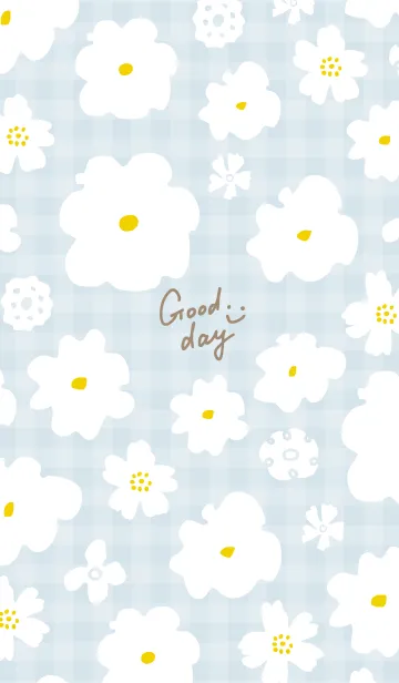 [LINE着せ替え] シンプル 大人 白い花13の画像1