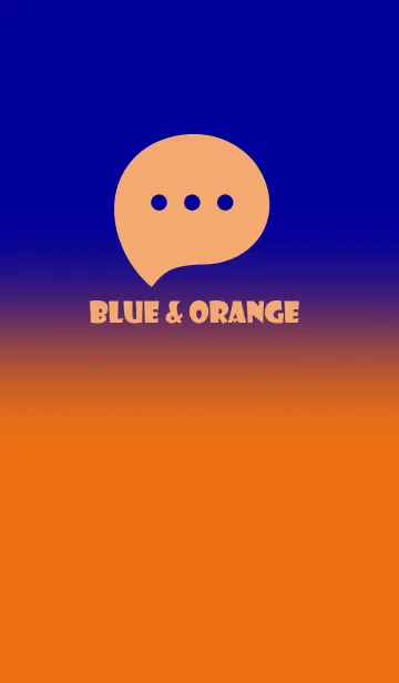 [LINE着せ替え] Blue & Orange Theme V3 (JP)の画像1