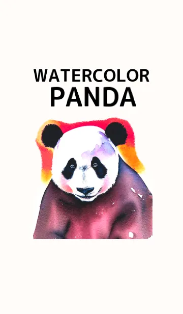 [LINE着せ替え] シンプルなパンダの水彩画きせかえの画像1