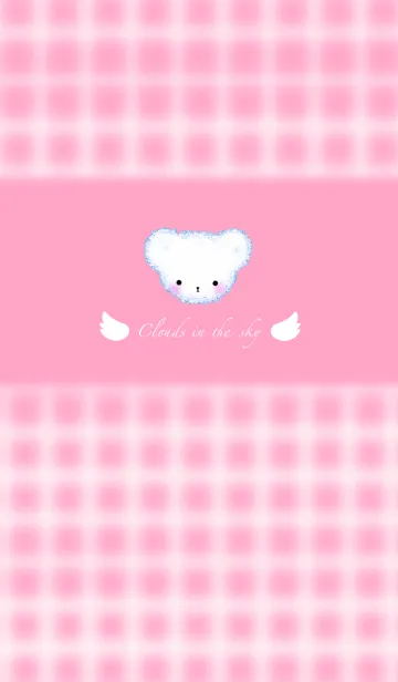 [LINE着せ替え] Cloud Bear Wings - Light Pinkの画像1