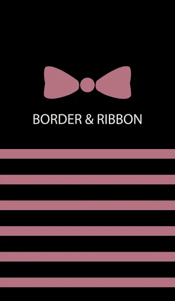 [LINE着せ替え] BORDER & RIBBON -Pink Ribbon 18-の画像1