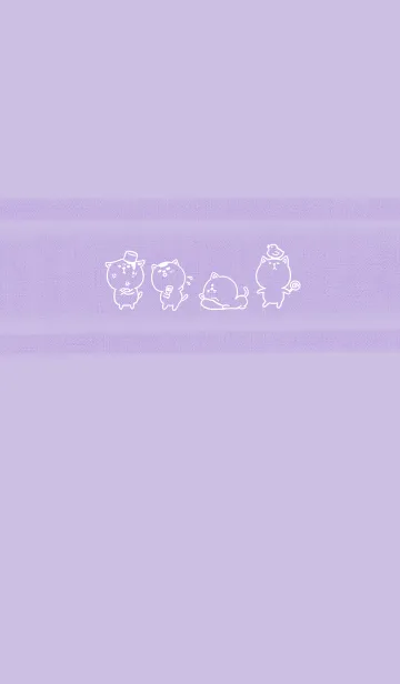 [LINE着せ替え] kitten-purpleの画像1