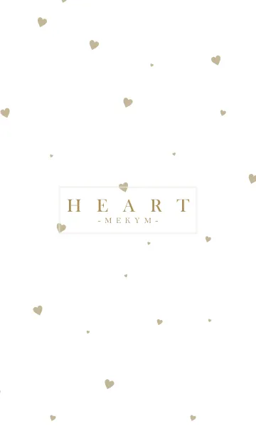 [LINE着せ替え] HEART Beige-MEKYM 28の画像1