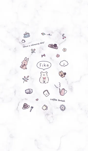 [LINE着せ替え] アイコンとマーブル♥パープル13_1の画像1