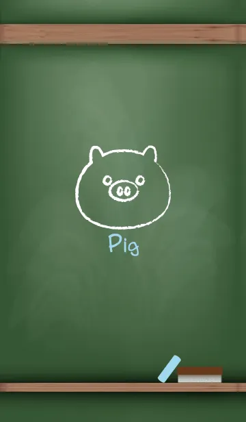 [LINE着せ替え] blackboard Pig 106の画像1