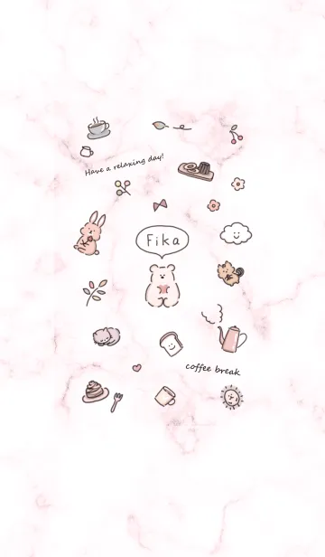 [LINE着せ替え] アイコンとマーブル♥ピンク11_1の画像1