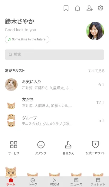 [LINE着せ替え] ICON CAT - ミックス - GRAY/13の画像2