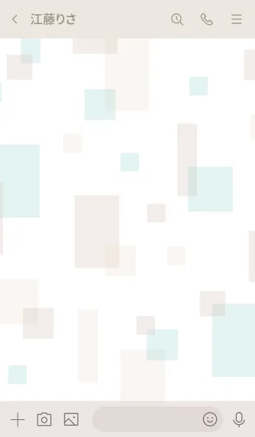 [LINE着せ替え] おしゃれ四角11の画像3