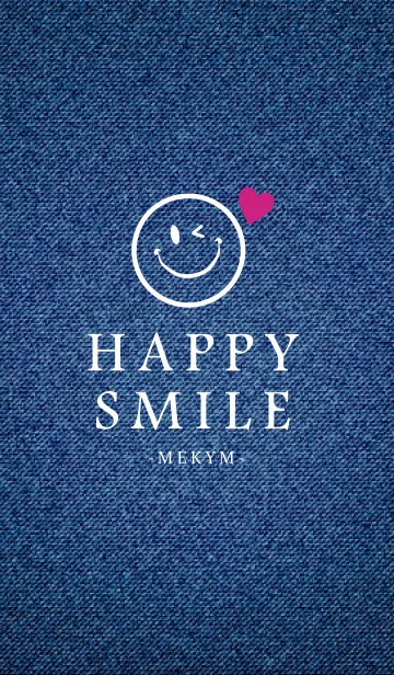 [LINE着せ替え] HAPPY SMILE DENIM HEART-MEKYMの画像1