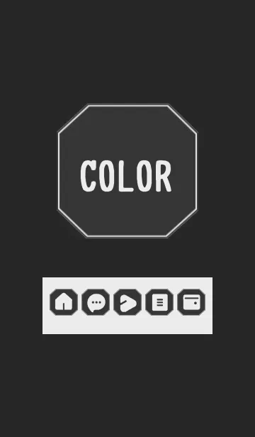 [LINE着せ替え] bw color K07の画像1