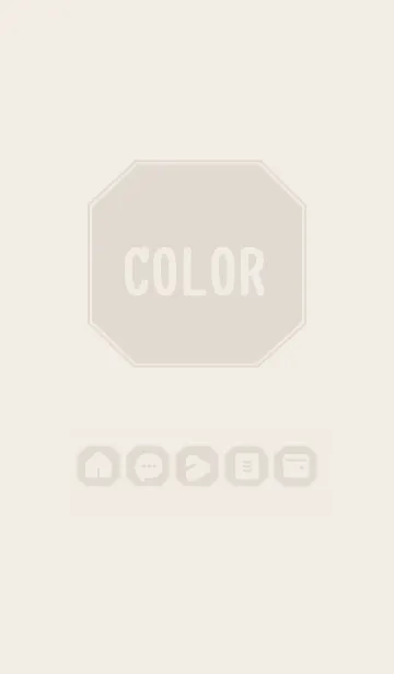 [LINE着せ替え] brown color K07の画像1