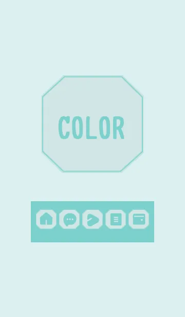 [LINE着せ替え] green color K20の画像1