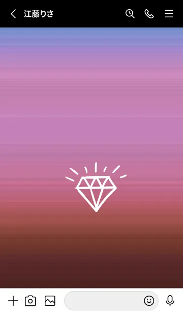 [LINE着せ替え] グラデーション ダイアモンド  163の画像3