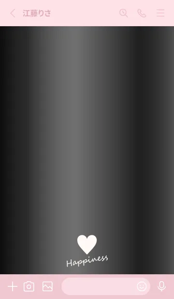 [LINE着せ替え] Small Heart *GlossyBlack 12*の画像3