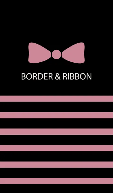 [LINE着せ替え] BORDER & RIBBON -Pink Ribbon 19-の画像1