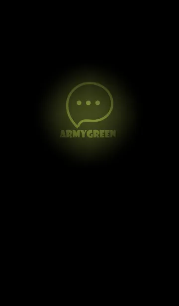 [LINE着せ替え] Army Green Neon Theme V3 (JP)の画像1