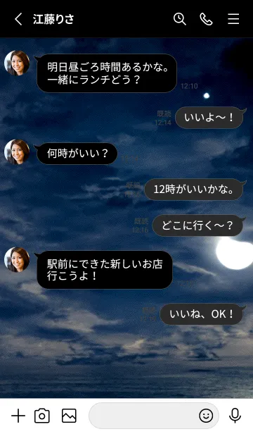 [LINE着せ替え] 幻想月夜「Baias」。の画像4