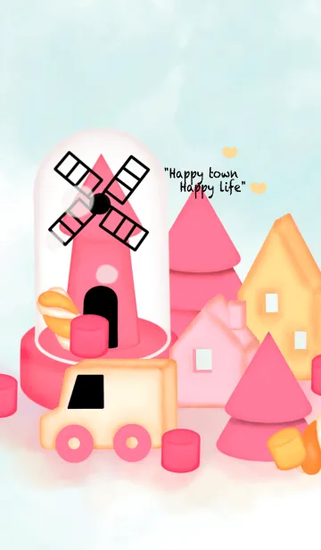 [LINE着せ替え] Mini pastel town 12の画像1