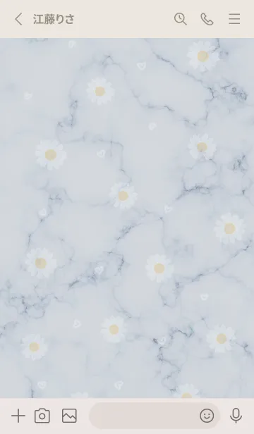 [LINE着せ替え] デイジーとマーブル✿グレーパープル01_1の画像3