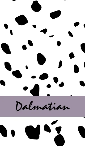 [LINE着せ替え] Dalmatian -Smokypurple-の画像1