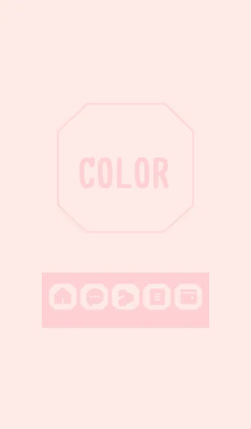 [LINE着せ替え] pink color K07の画像1