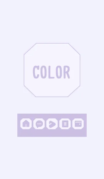 [LINE着せ替え] purple color K09の画像1