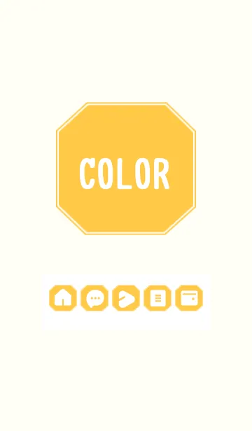 [LINE着せ替え] yellow color K08の画像1
