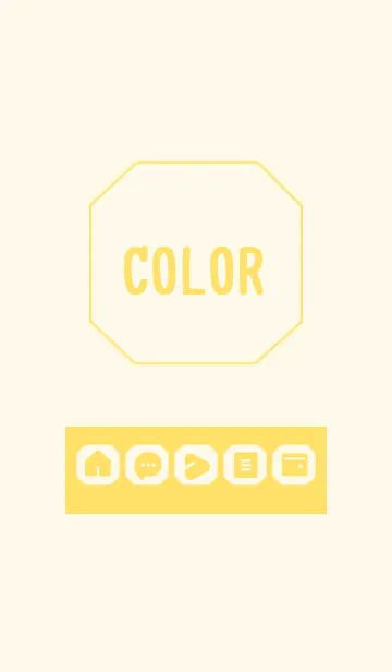 [LINE着せ替え] yellow color K09の画像1