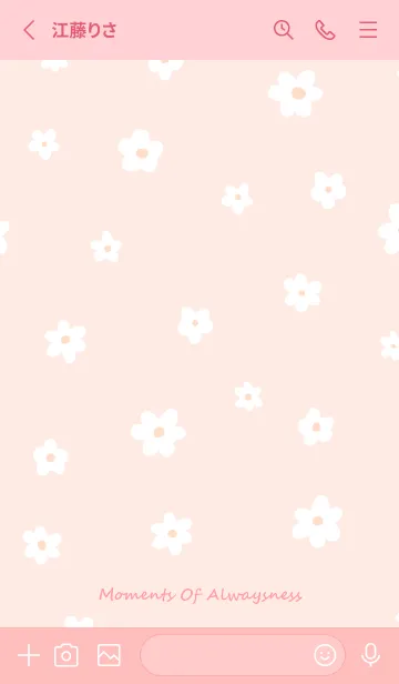 [LINE着せ替え] flower / pinkの画像3