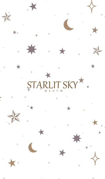 [LINE着せ替え] STARLIT SKY-WHITE 13の画像1