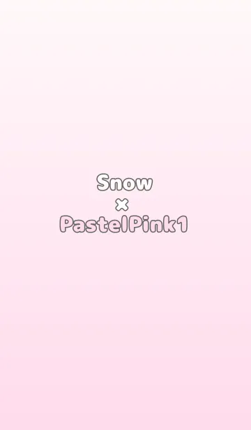 [LINE着せ替え] 雪色★パステルピンク1.TKCの画像1