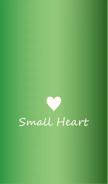 [LINE着せ替え] Small Heart *GlossyGreen 13*の画像1