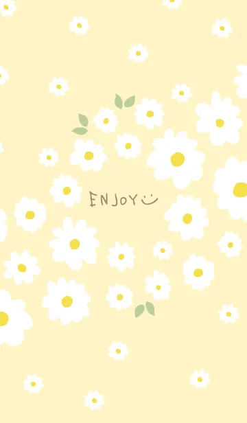 [LINE着せ替え] 白花 斜め11の画像1