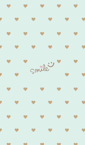 [LINE着せ替え] ハート ブラウン8の画像1