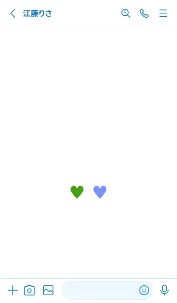 [LINE着せ替え] 2 カラー ミニ ハート 155の画像3