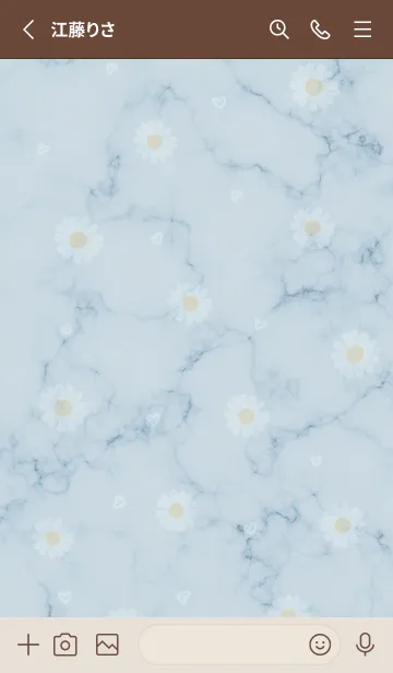 [LINE着せ替え] デイジーとマーブル✿ブルー07_1の画像3