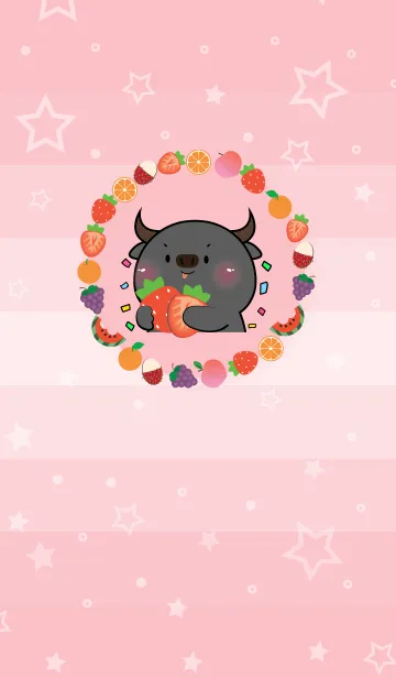 Simple Buffalo Love Fruit Theme (JP)の着せ替えメイン画像