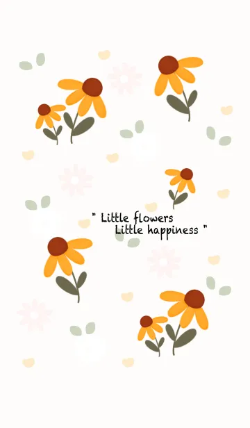 [LINE着せ替え] Little yellow flowers 3の画像1