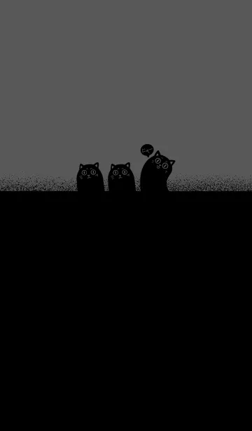 [LINE着せ替え] cat-blackの画像1