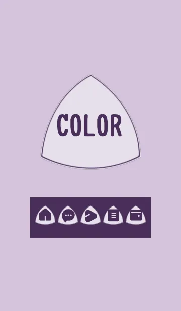 [LINE着せ替え] purple color L10の画像1