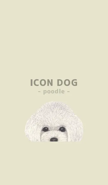 [LINE着せ替え] ICON DOG - トイプードル - PASTEL YE/06の画像1