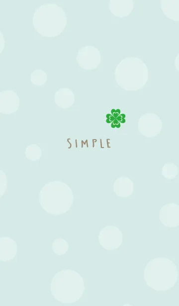 [LINE着せ替え] 幸運 かわいいクローバー7の画像1