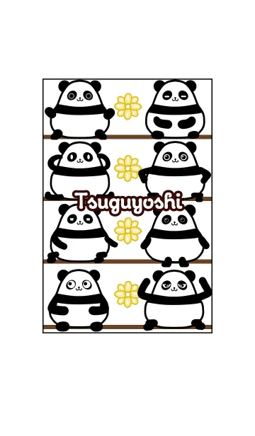 [LINE着せ替え] つぐよし★まんまるカワイイ♥パンダの画像1