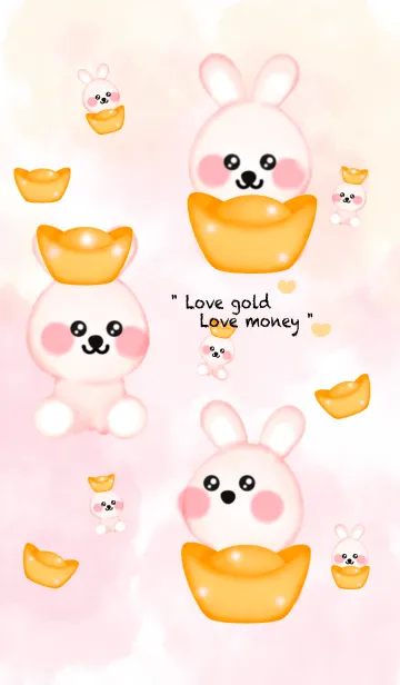 [LINE着せ替え] Little bunny rich 7の画像1