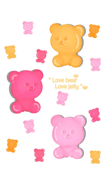 [LINE着せ替え] Little jelly bear 7の画像1