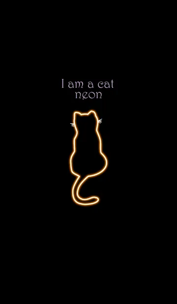 [LINE着せ替え] I am a cat neon 3の画像1