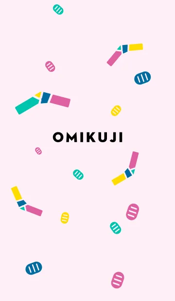 [LINE着せ替え] OMIKUJI / 桃色の画像1