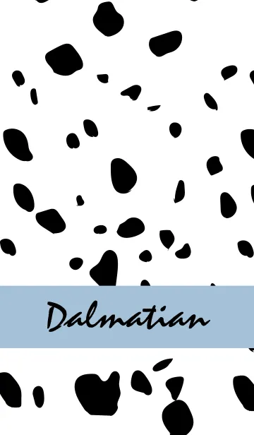 [LINE着せ替え] Dalmatian -SmokyBlue-の画像1