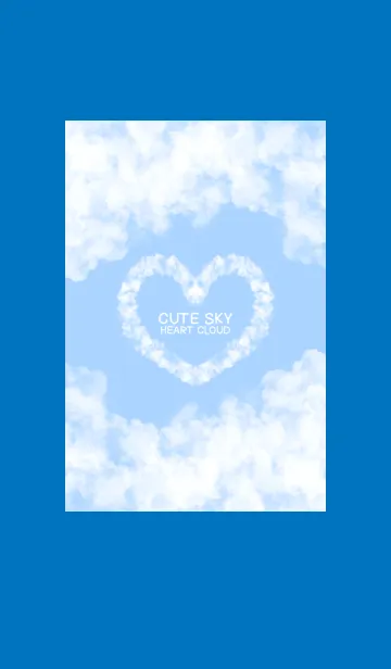 [LINE着せ替え] Cute Sky Heart Cloudの画像1